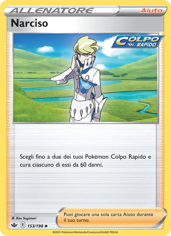 Narciso 153/233 — Regno Glaciale (Italian Pokémon TCG card)