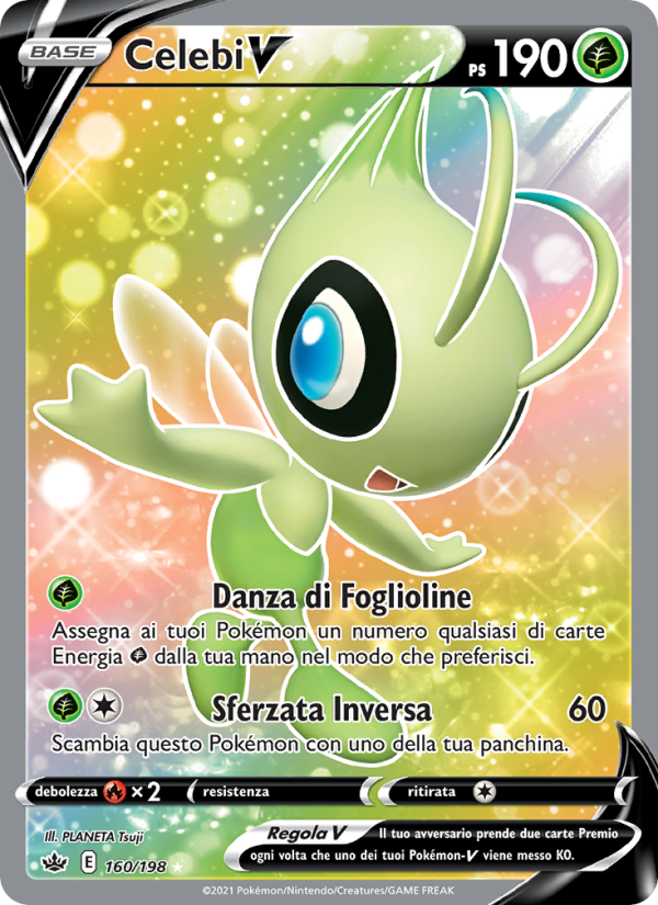 Celebi V 160/233 — Chilling Reign (Italian Pokémon TCG card)