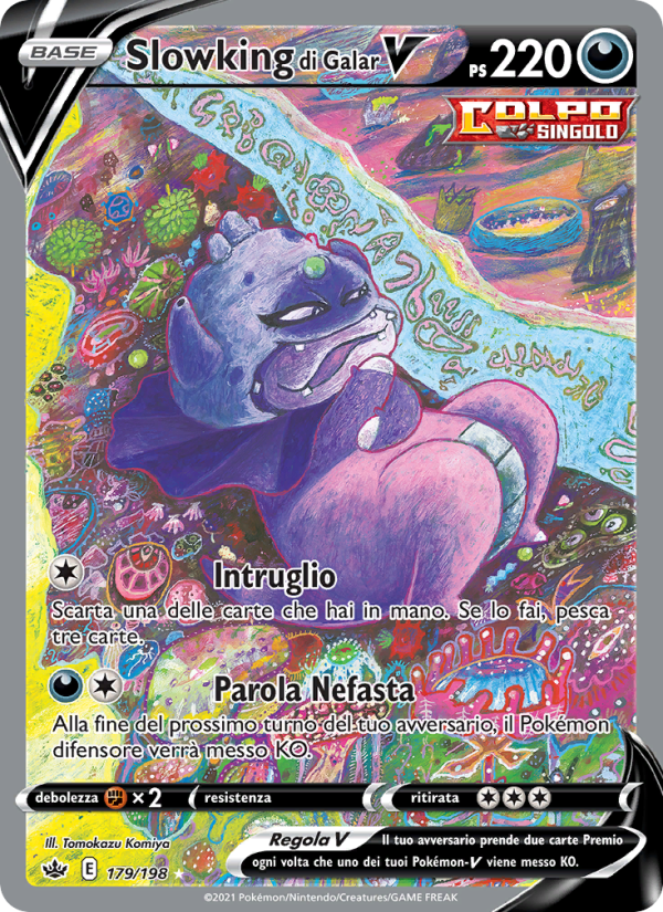 Slowking di Galar V 179/233 — Regno Glaciale (Italian Pokémon TCG card)