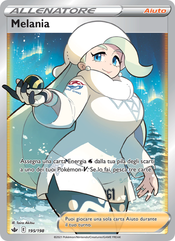 Melania 195/233 — Regno Glaciale (Italian Pokémon TCG card)