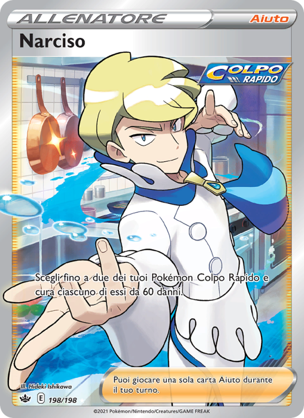 Narciso 198/233 — Regno Glaciale (Italian Pokémon TCG card)