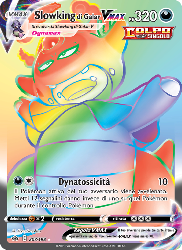 Slowking di Galar VMAX 207/233 — Regno Glaciale (Italian Pokémon TCG card)