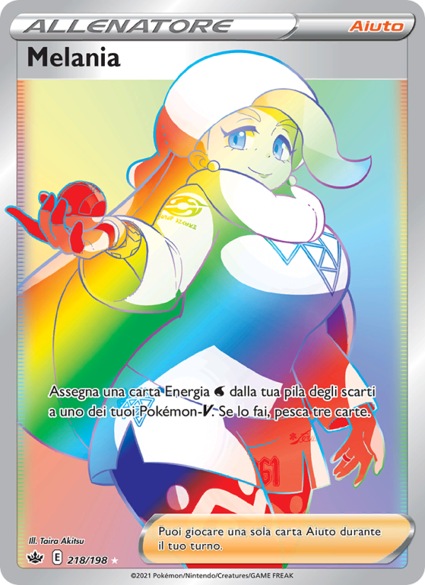 Melania 218/233 — Regno Glaciale (Italian Pokémon TCG card)