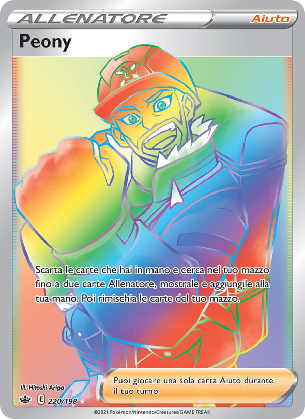 Peony 220/233 — Regno Glaciale (Italian Pokémon TCG card)