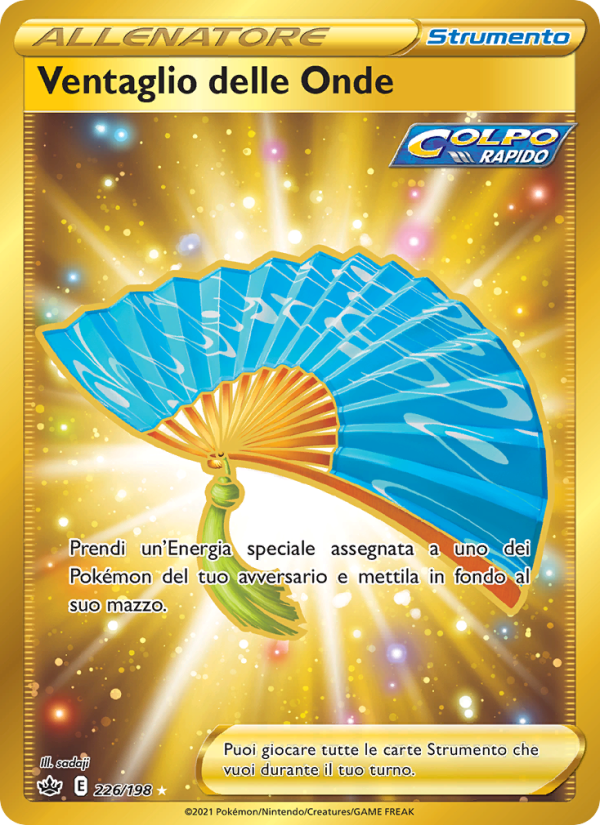Ventaglio delle Onde 226/233 — Regno Glaciale (Italian Pokémon TCG card)