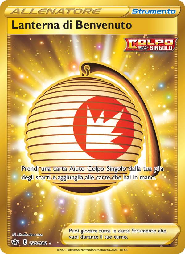 Lanterna di Benvenuto 230/233 — Regno Glaciale (Italian Pokémon TCG card)