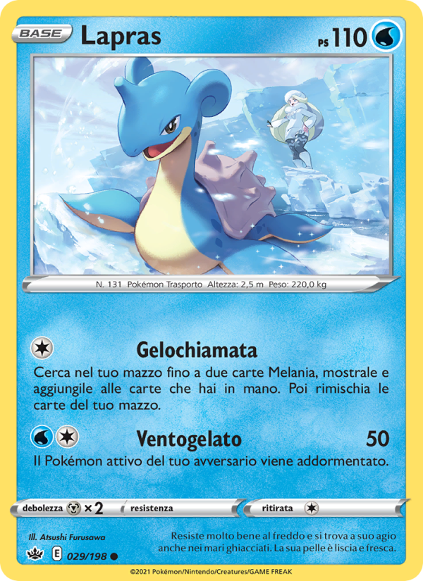 Lapras 029/233 — Regno Glaciale (Italian Pokémon TCG card)