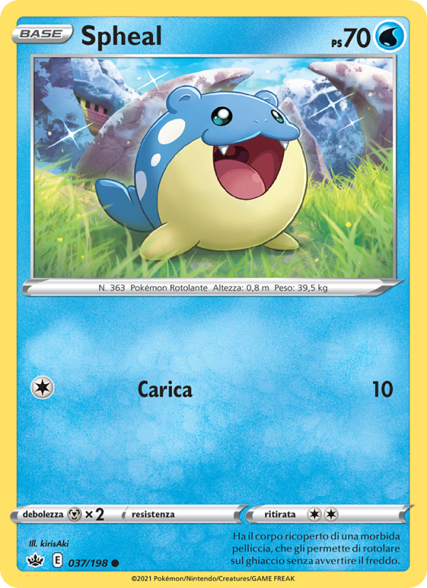 Spheal 037/233 — Regno Glaciale (Italian Pokémon TCG card)