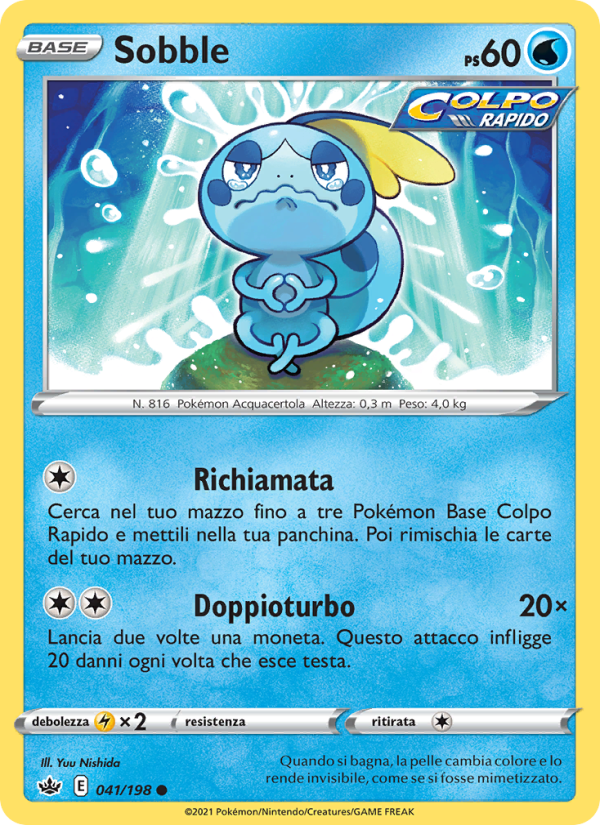 Sobble 041/233 — Regno Glaciale (Italian Pokémon TCG card)