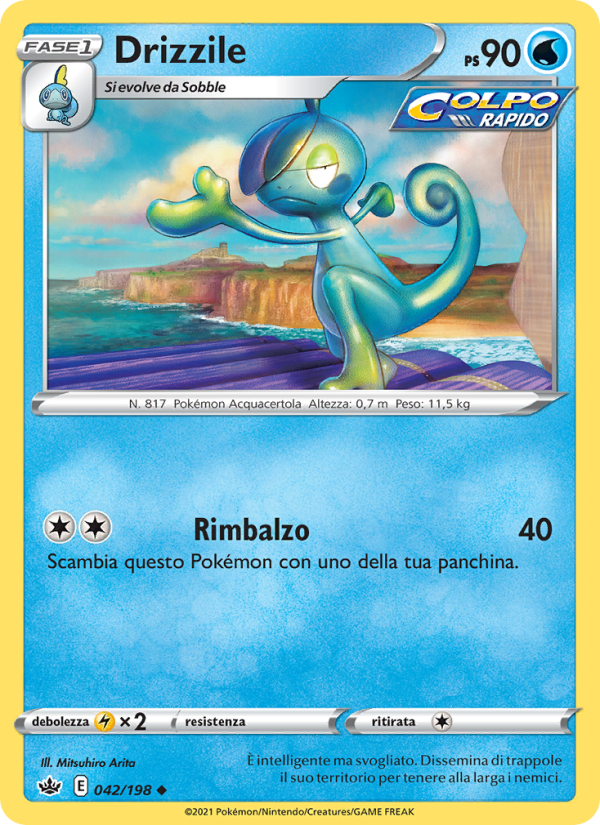 Drizzile 042/233 — Regno Glaciale (Italian Pokémon TCG card)
