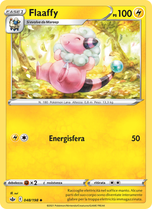 Flaaffy 048/233 — Regno Glaciale (Italian Pokémon TCG card)