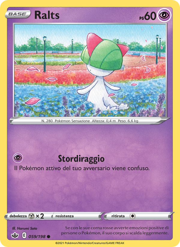 Ralts 059/233 — Regno Glaciale (Italian Pokémon TCG card)