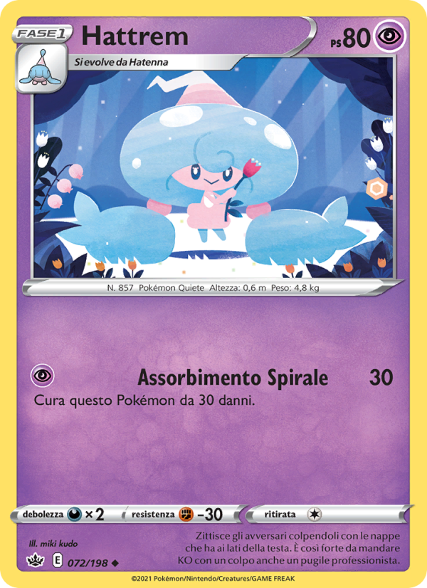 Hattrem 072/233 — Regno Glaciale (Italian Pokémon TCG card)