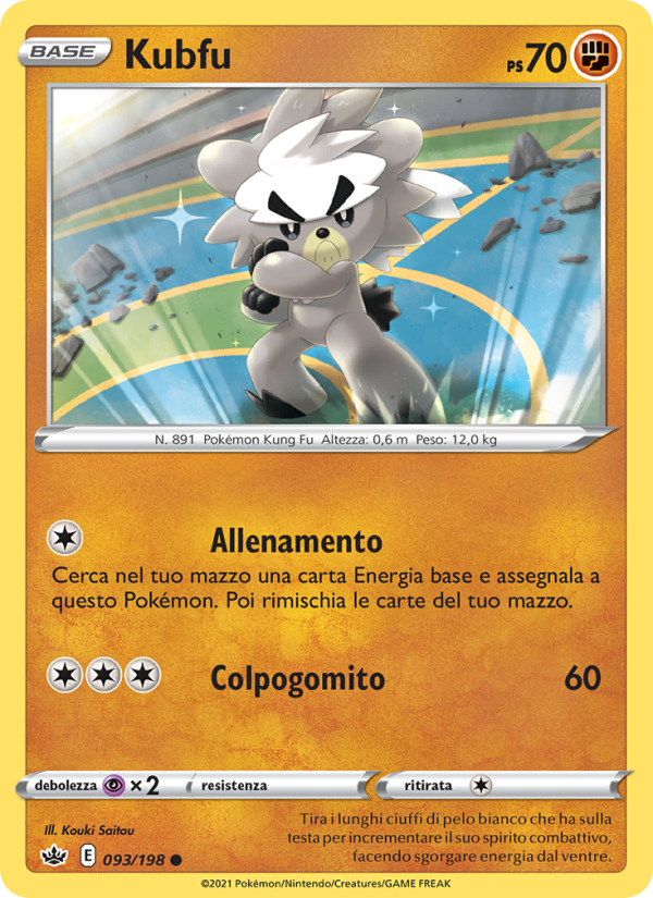 Kubfu 093/233 — Regno Glaciale (Italian Pokémon TCG card)
