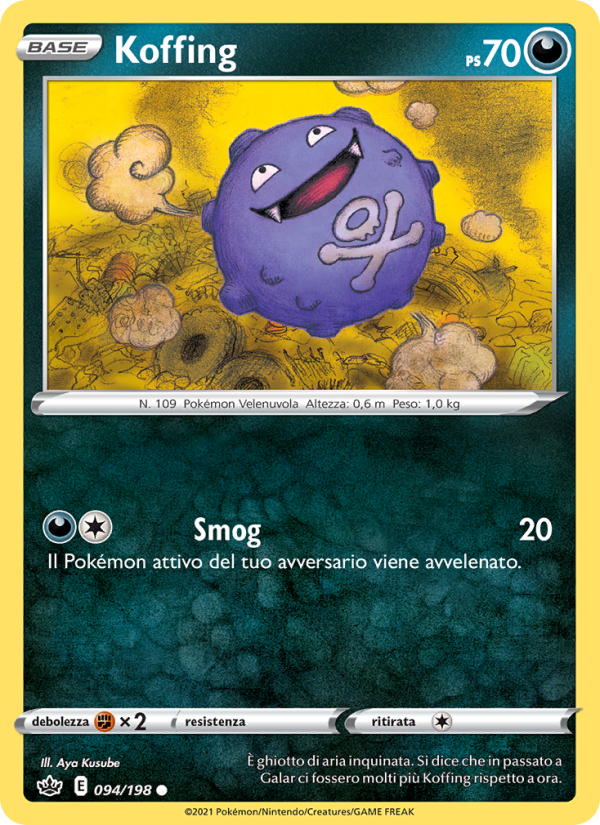 Koffing 094/233 — Regno Glaciale (Italian Pokémon TCG card)