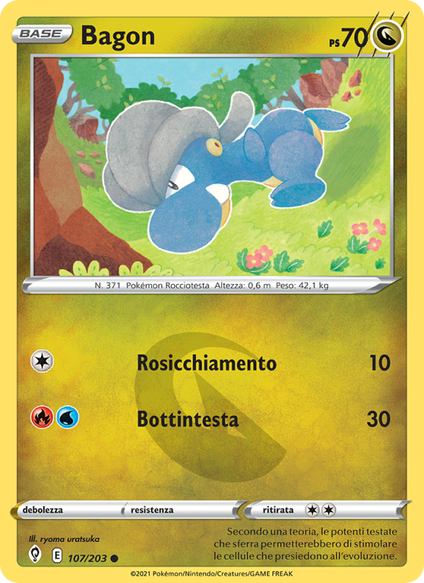 Bagon 107/237 — Evoluzioni Eteree (Italian Pokémon TCG card)