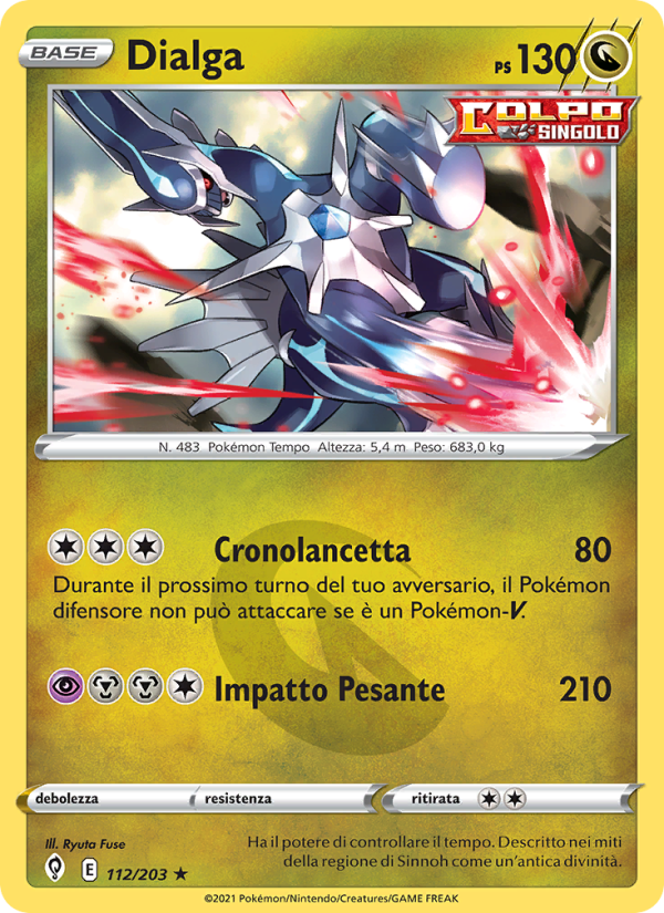 Dialga 112/237 — Evoluzioni Eteree (Italian Pokémon TCG card)