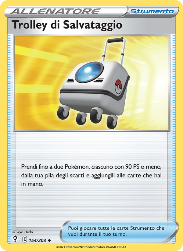 Trolley di Salvataggio 154/237 — Evoluzioni Eteree (Italian Pokémon TCG card)