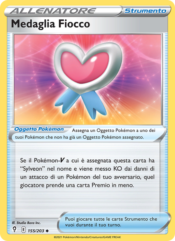 Medaglia Fiocco 155/237 — Evoluzioni Eteree (Italian Pokémon TCG card)