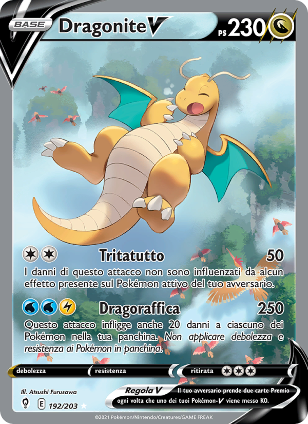 Dragonite V 192/237 — Evoluzioni Eteree (Italian Pokémon TCG card)