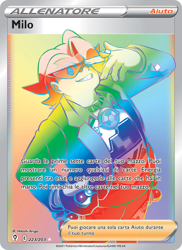 Milo 223/237 — Evoluzioni Eteree (Italian Pokémon TCG card)
