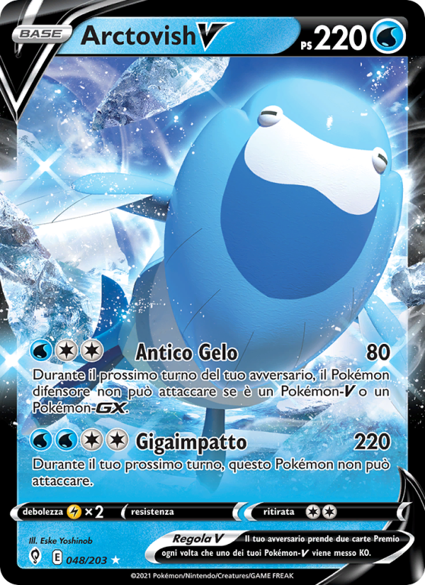 Arctovish V 048/237 — Evoluzioni Eteree (Italian Pokémon TCG card)