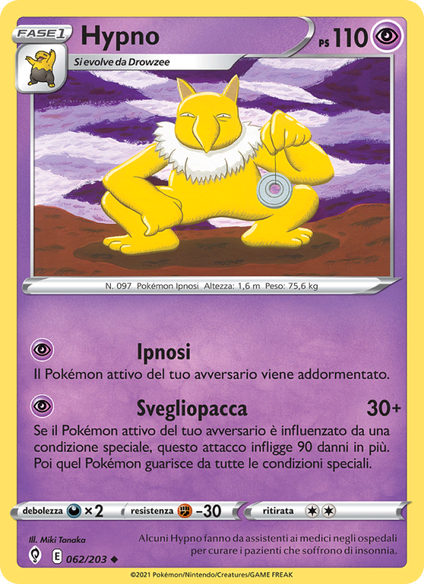 Hypno 062/237 — Evoluzioni Eteree (Italian Pokémon TCG card)