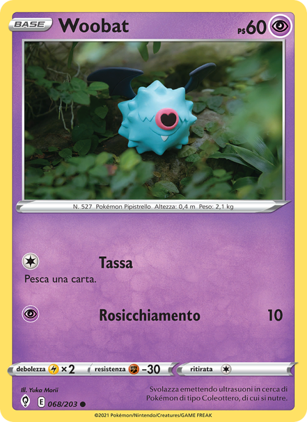 Woobat 068/237 — Evoluzioni Eteree (Italian Pokémon TCG card)