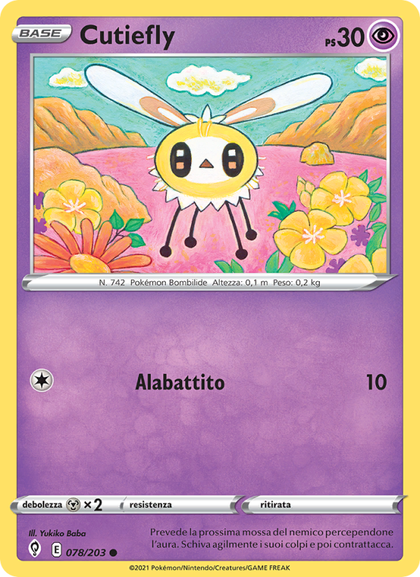 Cutiefly 078/237 — Evoluzioni Eteree (Italian Pokémon TCG card)