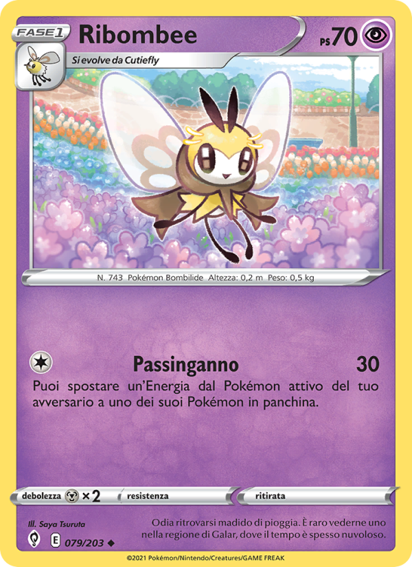 Ribombee 079/237 — Evoluzioni Eteree (Italian Pokémon TCG card)
