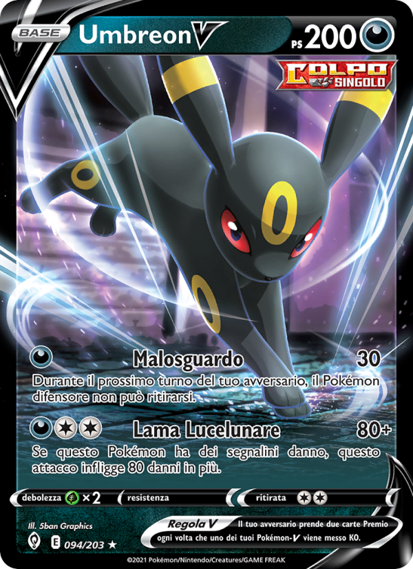 Umbreon V 094/237 — Evoluzioni Eteree (Italian Pokémon TCG card)