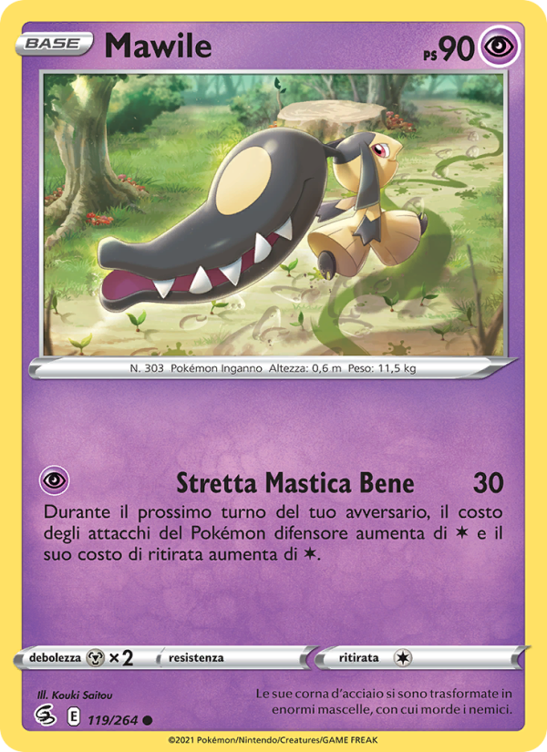 Mawile 119/284 — Colpo Fusione (Italian Pokémon TCG card)