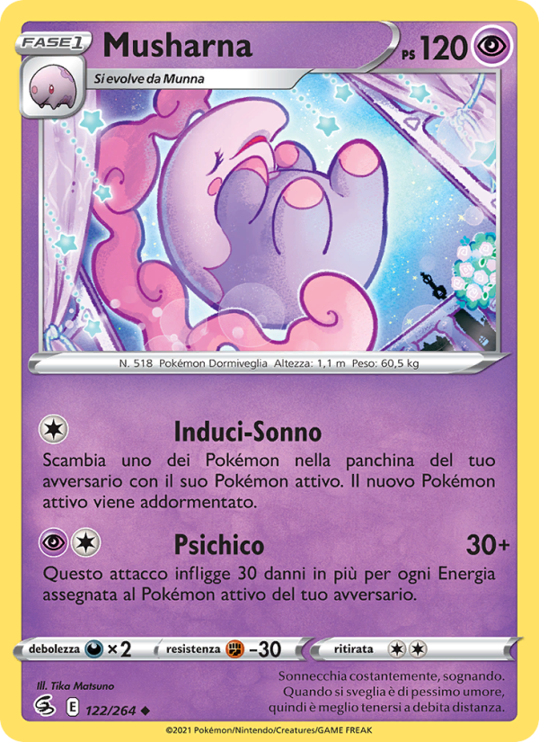 Musharna 122/284 — Colpo Fusione (Italian Pokémon TCG card)