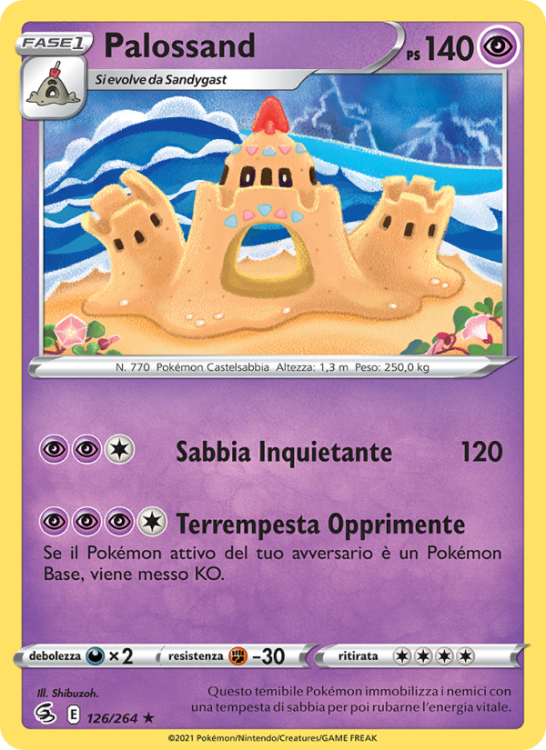 Palossand 126/284 — Colpo Fusione (Italian Pokémon TCG card)