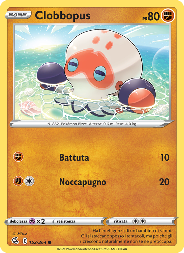 Clobbopus 152/284 — Colpo Fusione (Italian Pokémon TCG card)