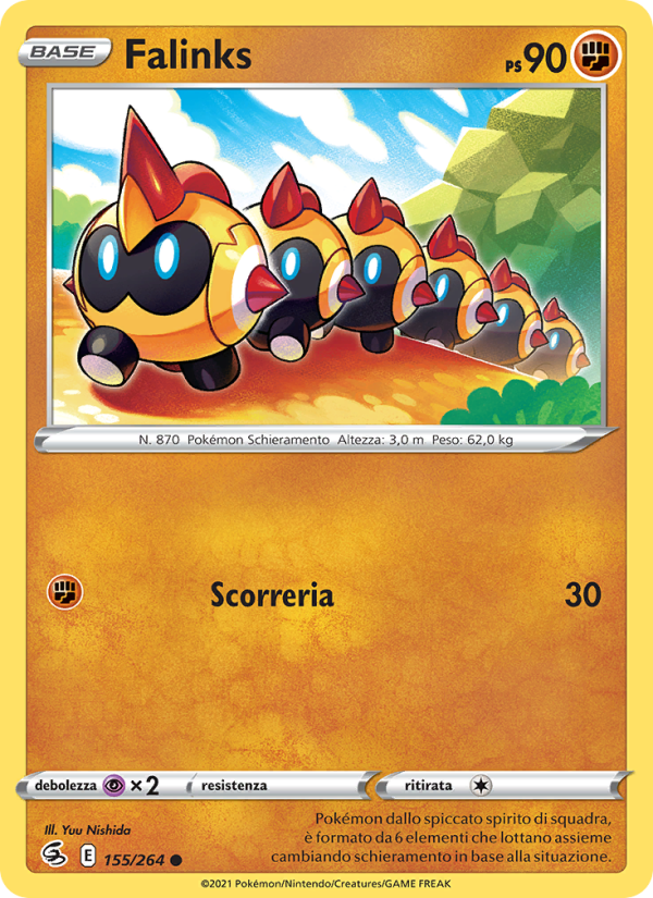 Falinks 155/284 — Colpo Fusione (Italian Pokémon TCG card)