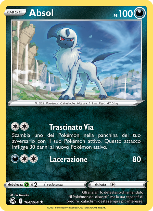 Absol 164/284 — Colpo Fusione (Italian Pokémon TCG card)