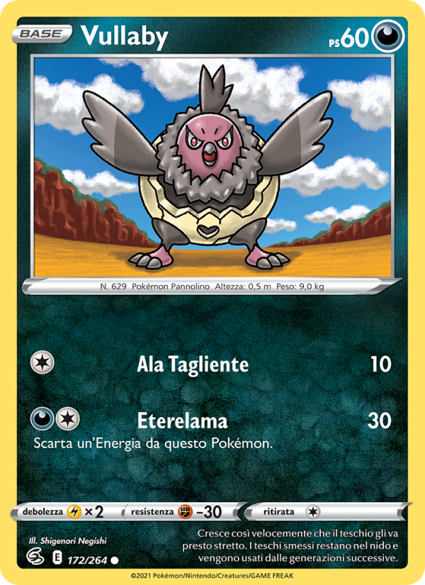 Vullaby 172/284 — Colpo Fusione (Italian Pokémon TCG card)