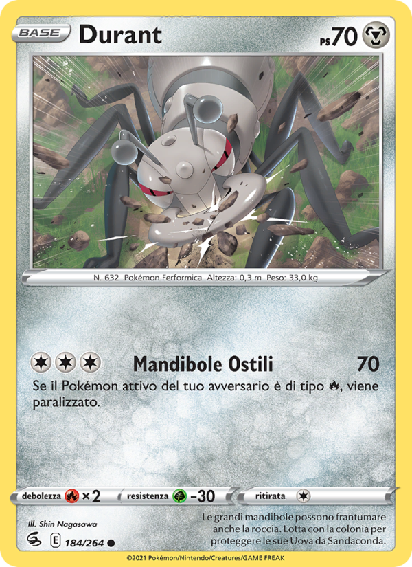 Durant 184/284 — Colpo Fusione (Italian Pokémon TCG card)