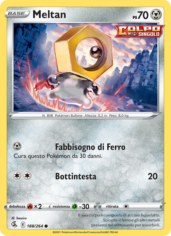 Meltan 188/284 — Colpo Fusione (Italian Pokémon TCG card)
