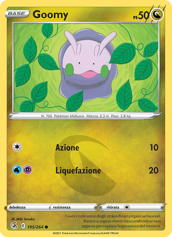 Goomy 195/284 — Colpo Fusione (Italian Pokémon TCG card)
