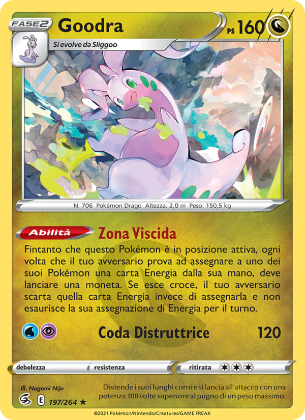 Goodra 197/284 — Colpo Fusione (Italian Pokémon TCG card)