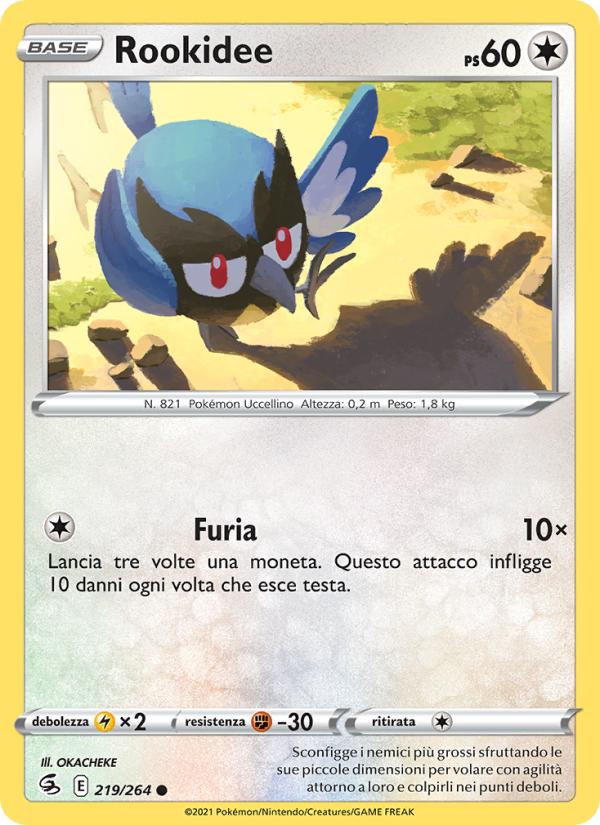 Rookidee 219/284 — Colpo Fusione (Italian Pokémon TCG card)