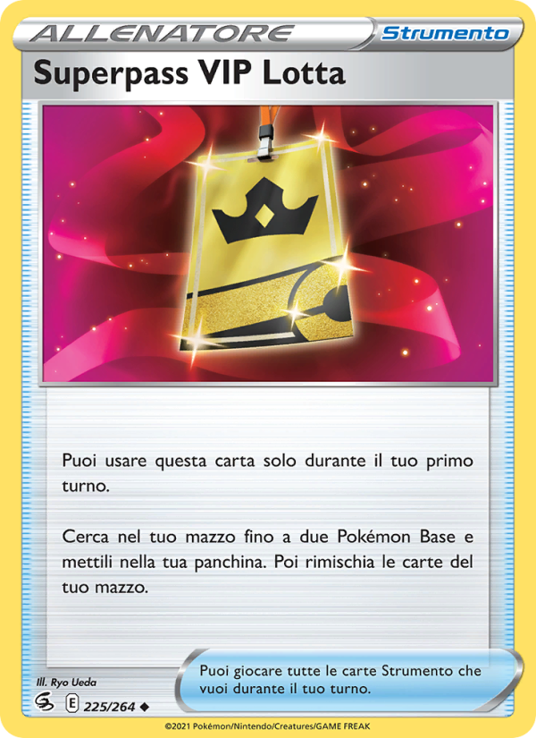 Superpass VIP Lotta 225/284 — Colpo Fusione (Italian Pokémon TCG card)