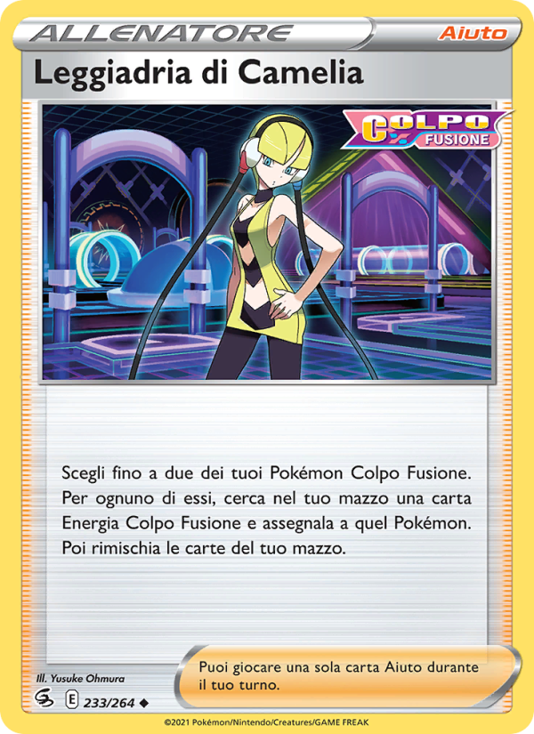 Leggiadria di Camelia 233/284 — Colpo Fusione (Italian Pokémon TCG card)