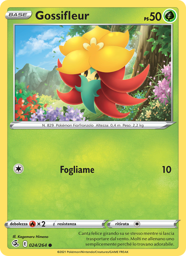 Gossifleur 024/284 — Colpo Fusione (Italian Pokémon TCG card)