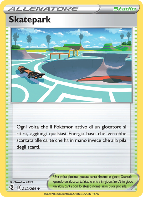 Skatepark 242/284 — Colpo Fusione (Italian Pokémon TCG card)