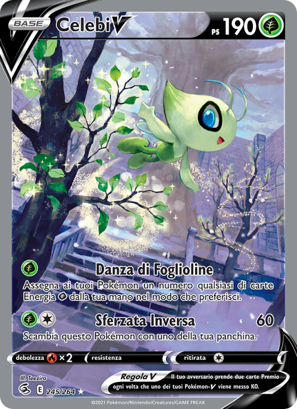 Celebi V 245/284 — Colpo Fusione (Italian Pokémon TCG card)