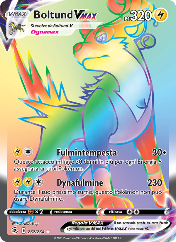 Boltund VMAX 267/284 — Colpo Fusione (Italian Pokémon TCG card)