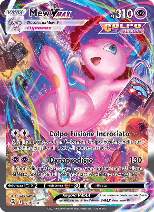 Mew VMAX 269/284 — Colpo Fusione (Italian Pokémon TCG card)